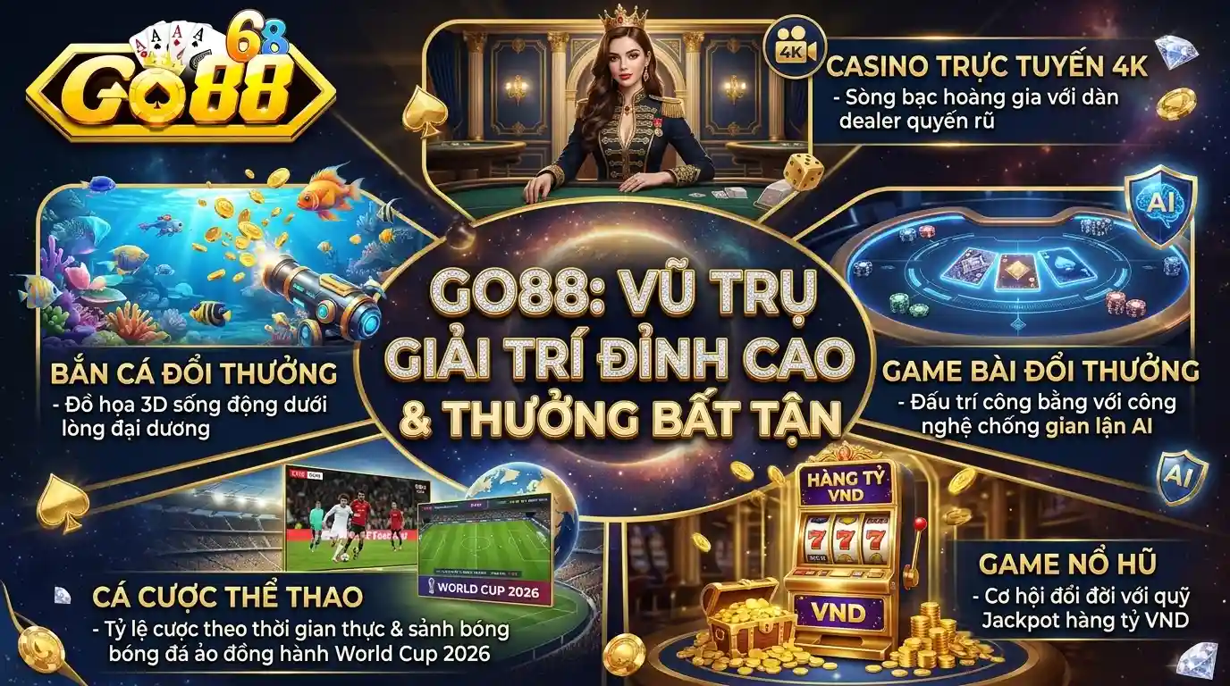 go88 vu tru giai tri doi thuong dinh cao tai go88